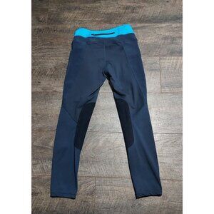 Horse Riding Pants Black With Bright Blue Waistband
